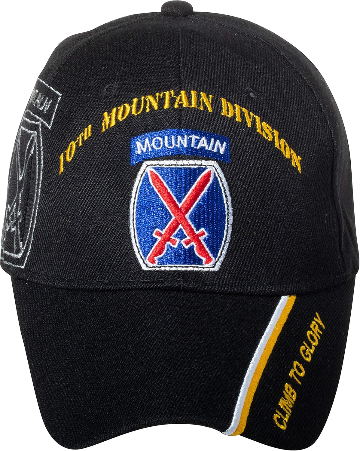 Officially Licensed US Army Infantry Division Black Embroidered Baseball Cap - Multiple Divisions Available!