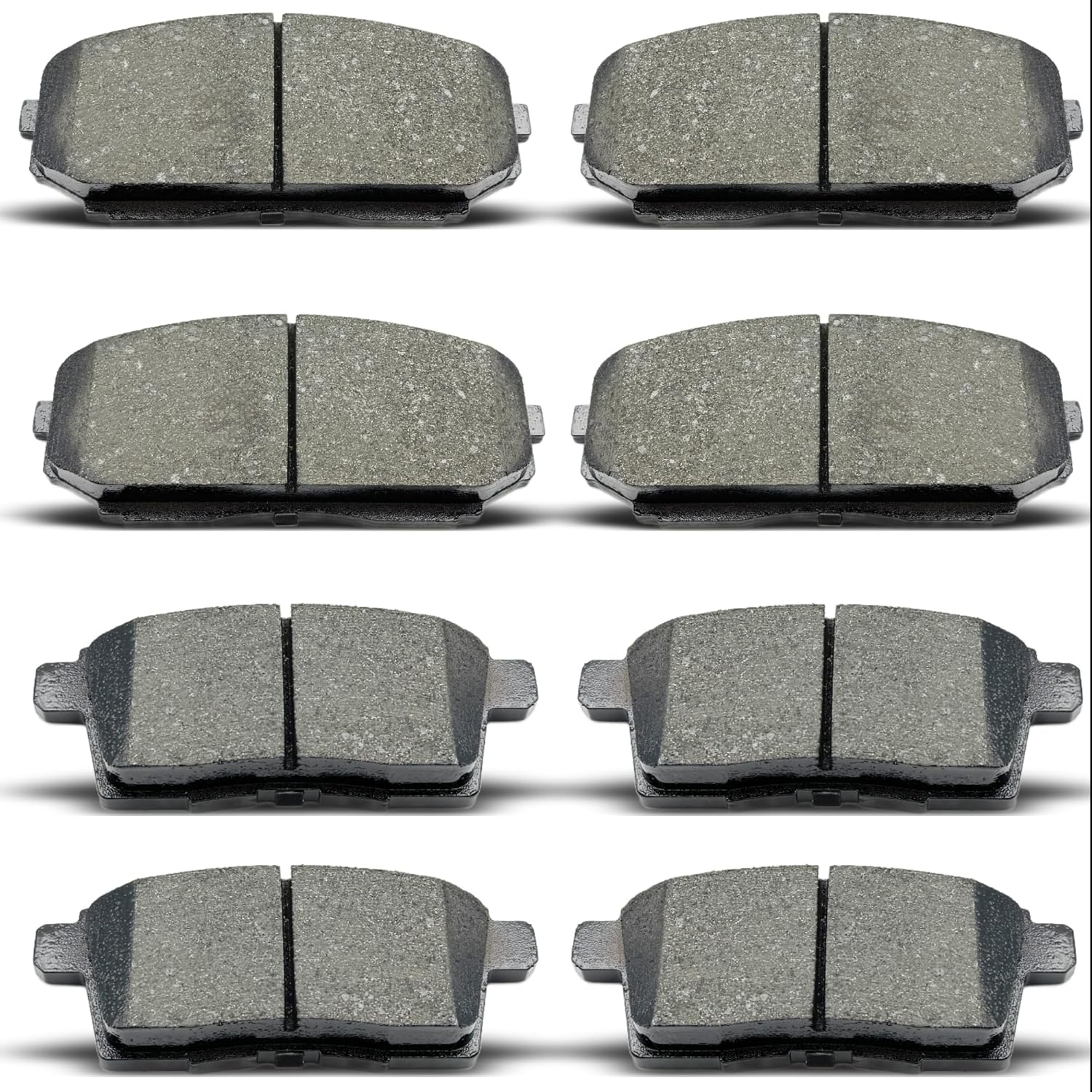 Front Rear Ceramic Brake Pads 8 Pieces Set fit for 2007-2010 Ford Edge,for 2007-2010 Lincoln MKX,for 2007-2012 Mazda CX-7,for 2007-2015 Mazda CX-9