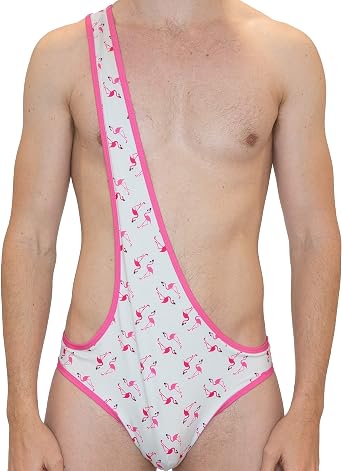 Mens 1-Shoulder Mankini Swimsuit