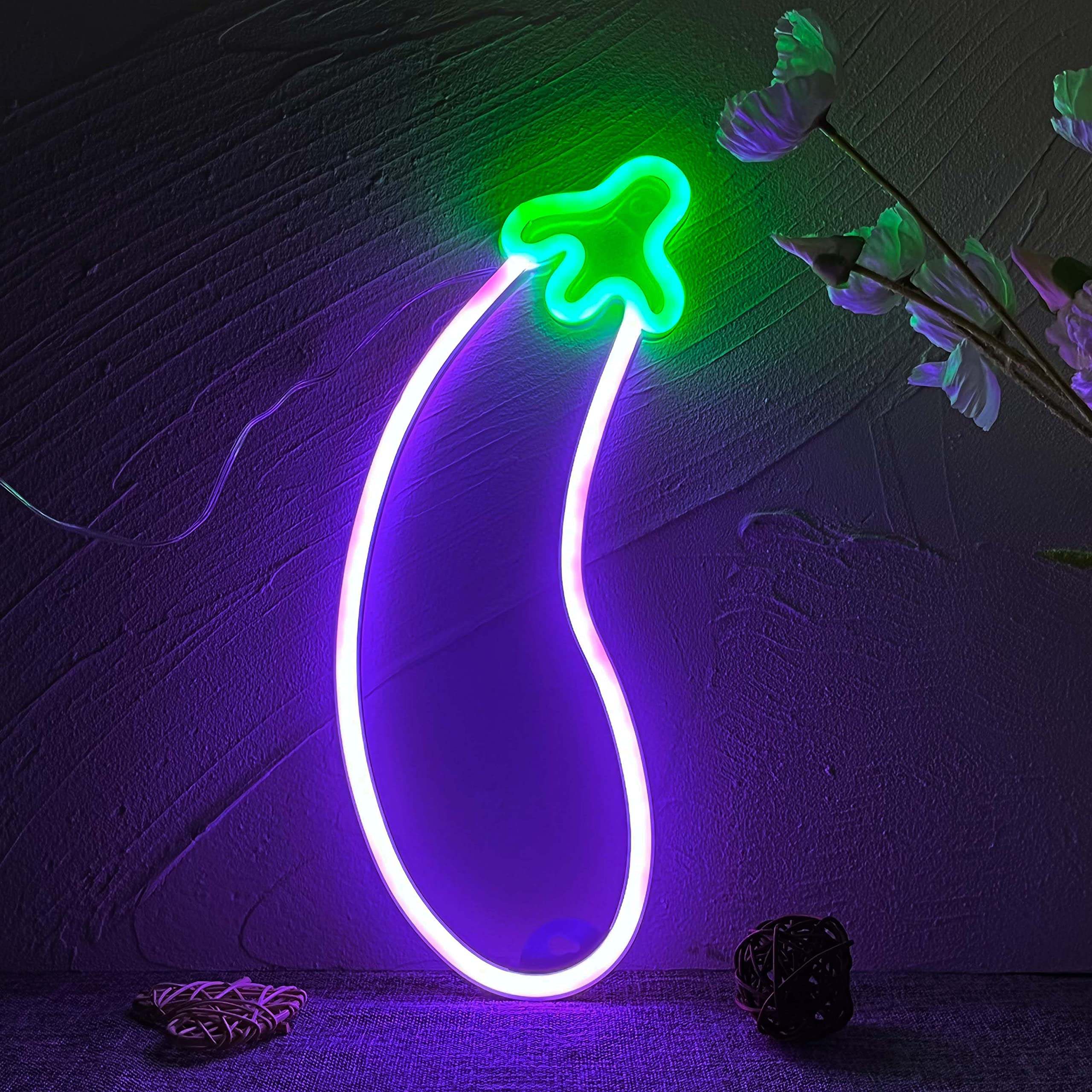 Eggplant Neon Sign