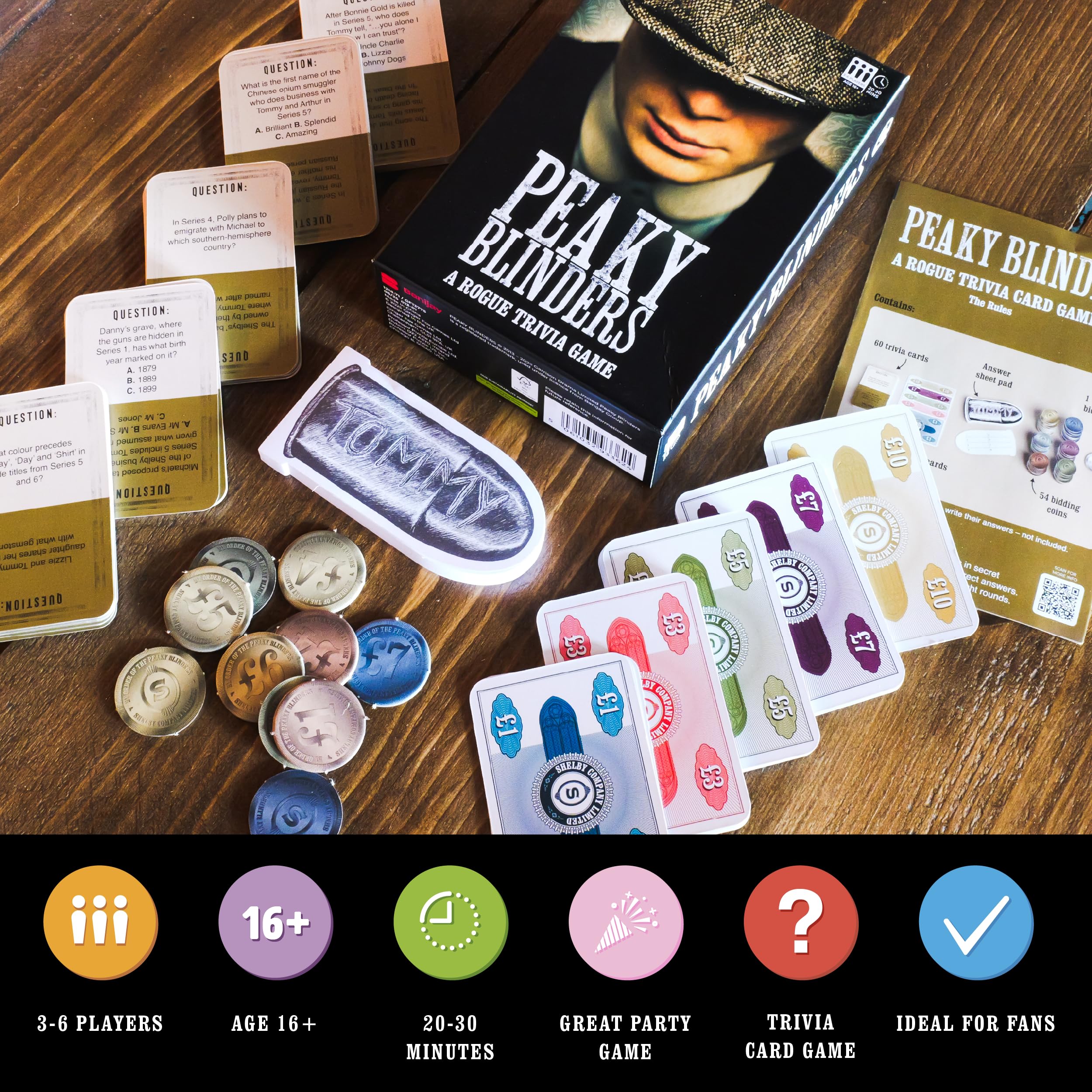 Ginger Fox Peaky Blinders Trivia Card Game, 17 cm x 5 cm - Image 2