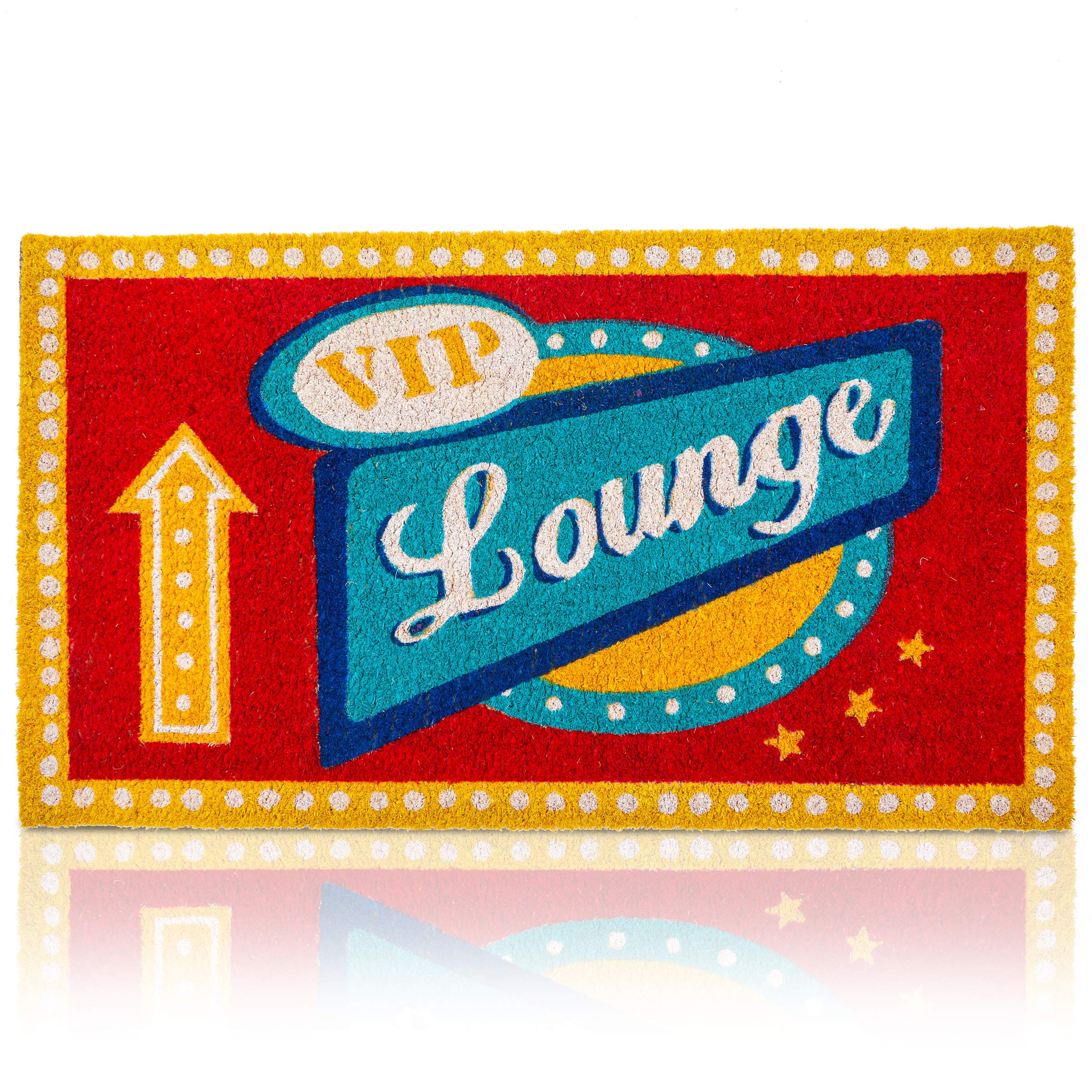 VIP Lounge Natural Coir Nonslip Door Mat (17 x 30 Inches)