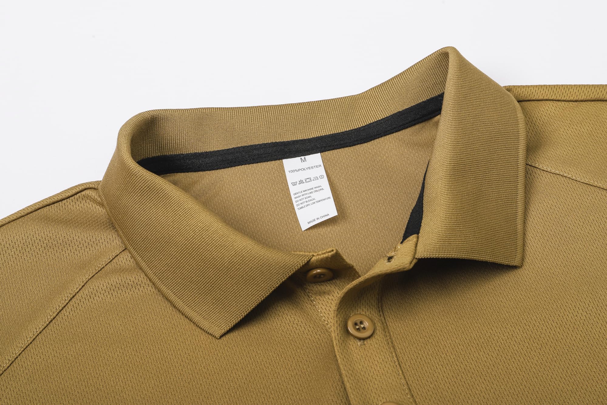 ZENGVEE Polo Uomo Manica Corta Sportiva Golf Tennis T-Shirt Asciugatura Rapida Traspirante