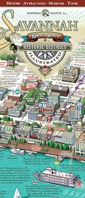 Savannah Historic District Illustrated Map.: Michael Karpovage, Michael ...