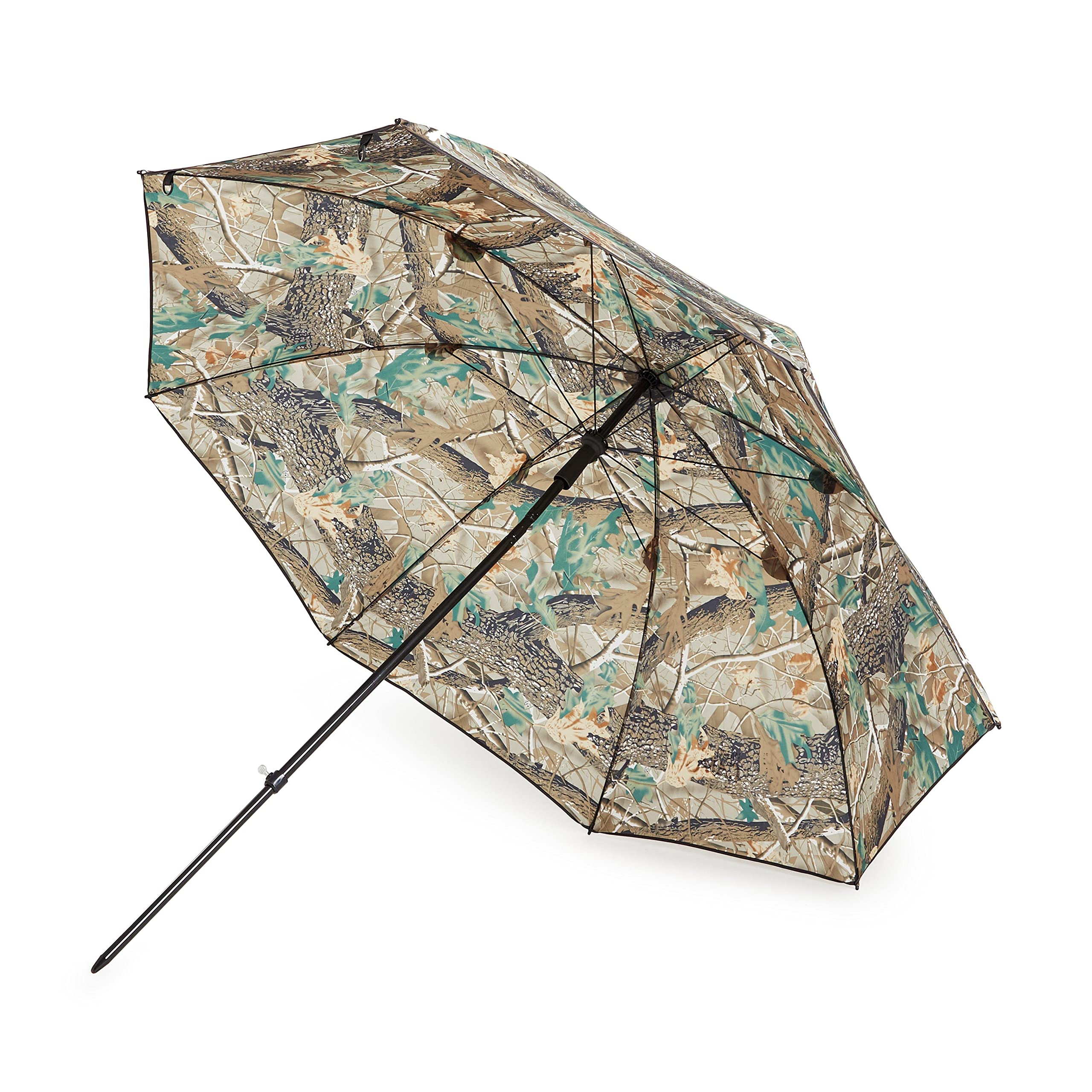 Westlake Camoflage Tilt Fishing Umbrella (45 inches) with a 45 Degree Tilt Mechanism, Fishing Brolly, Fishing Shelter, Fishing Equipment