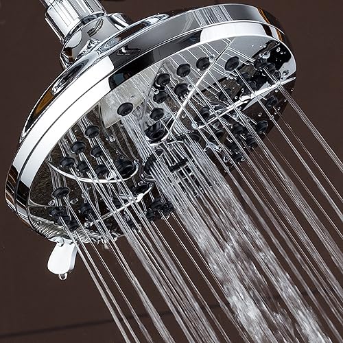 Miniatura 4 de AquaDance - Cabezal de ducha de lluvia de alta presión de 6 pulgadas6 ajustes para la mejor experiencia de spa de ducha. Probado oficialmente de