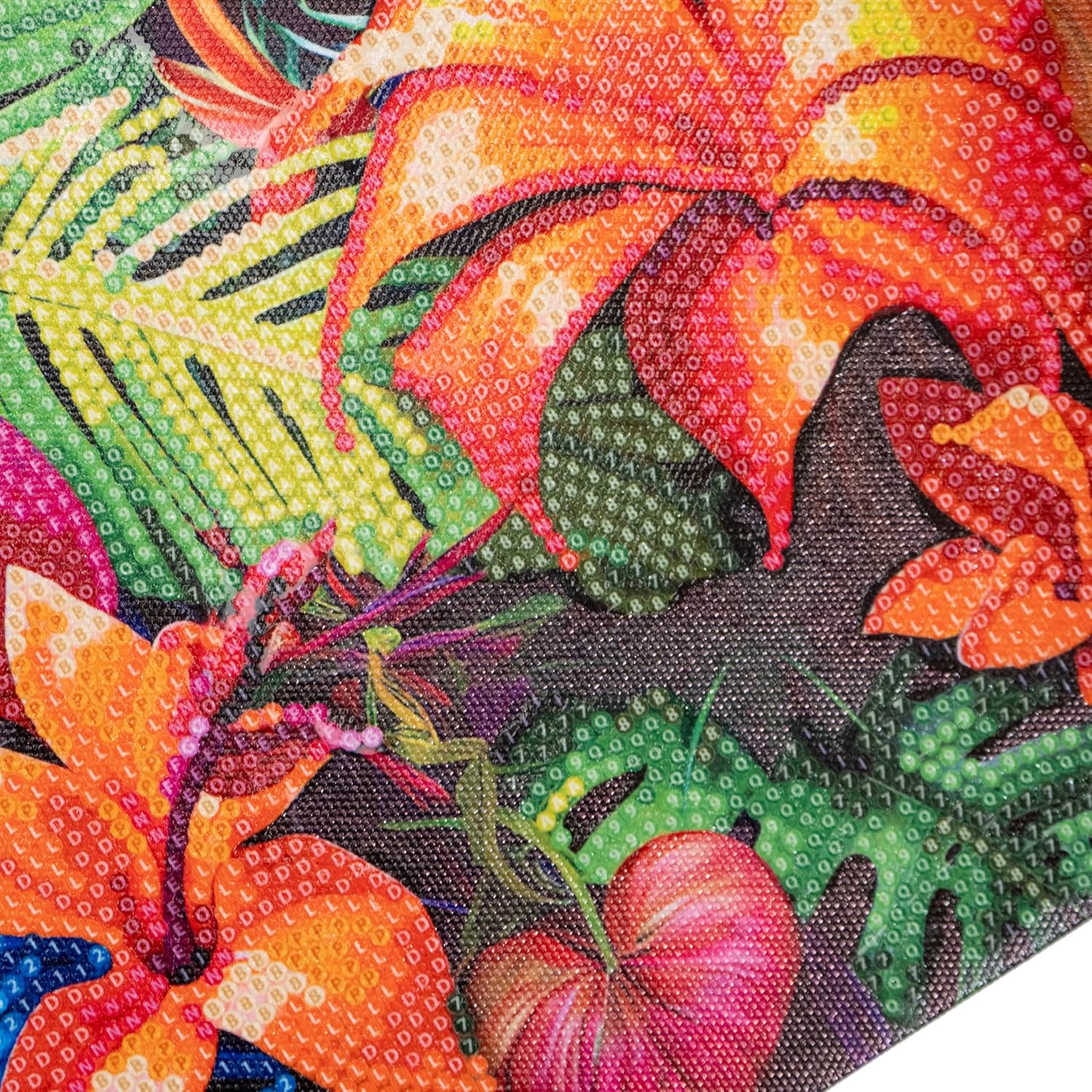 DIAMANTINY - Paint by Numbers Tropical Flowers, Multicoloured, 32 x 30 x 2 cm, 96562