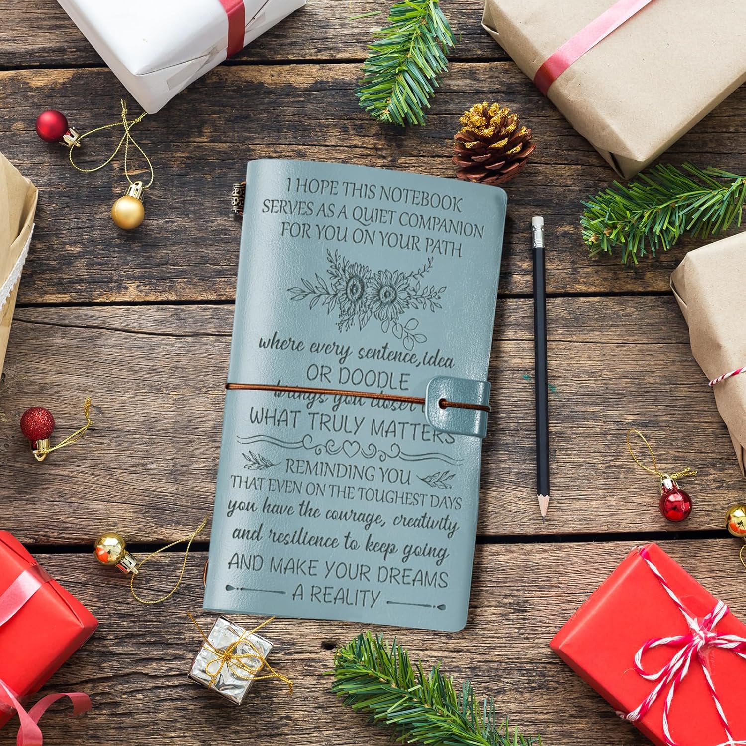 PRSTENLY Inspirational Gifts for Women, 140 Page Leather Journal Spiritual Motivational Encouragement Birthday Gifts for Women Her Friends Sisters Daughter Coworker Valentines Day Graduation Christmas - Image 5