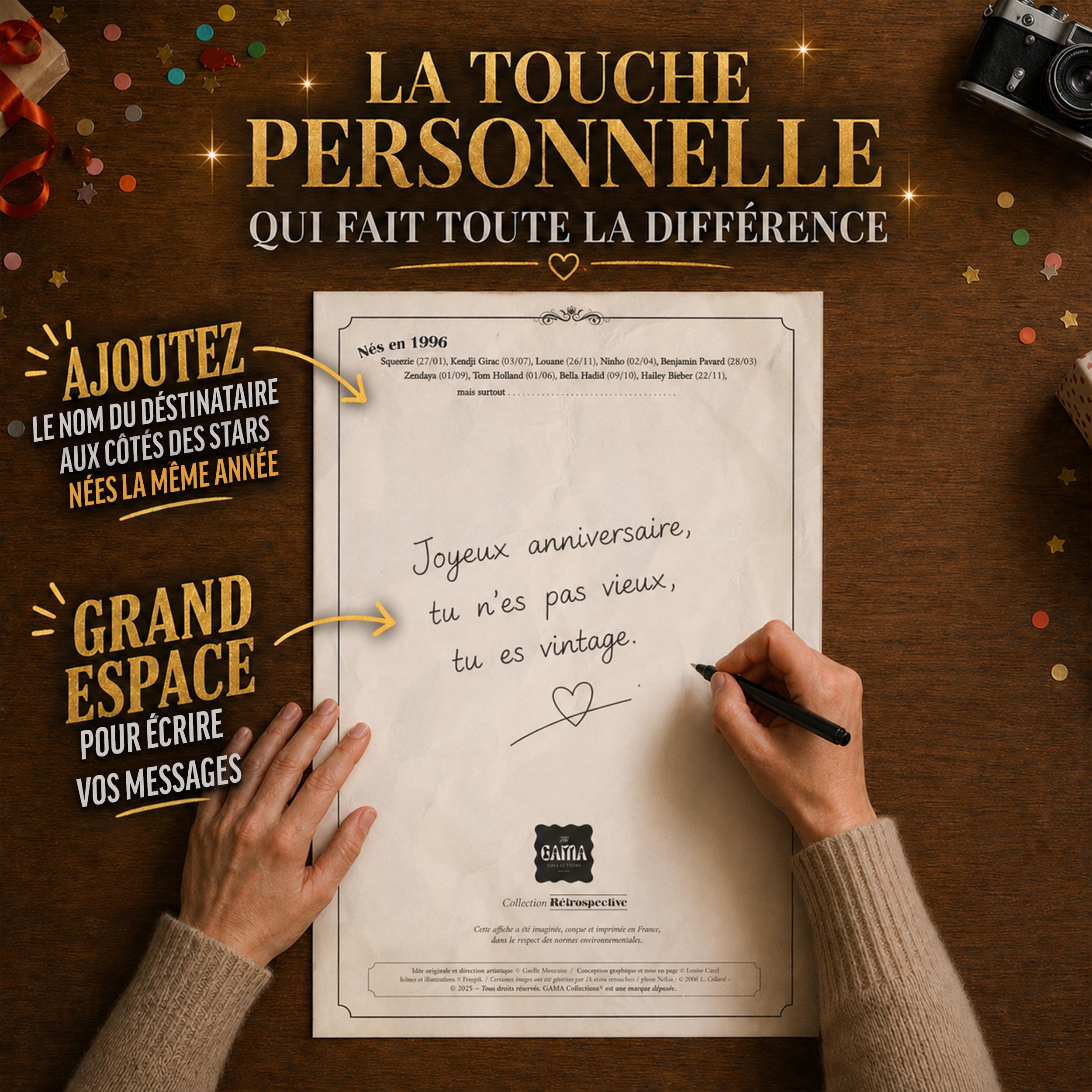 Affiche Anniversaire 1996 – Carte Cadeau 30 Ans Femme Homme – Poster Vintage - Journal "Retour en 1996" – Idée Cadeau Originale – Enveloppe Cadeau Prête à Offrir - (Taille A4 à encadrer ou non) - 5