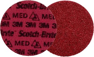 Scotch-Brite Precision Surface Conditioning Disc, PN-DH, Fine, 5 in x NH, Hook and Loop Attachment, Multi-Purpose Disc for Grinding, Polishing, and Blending