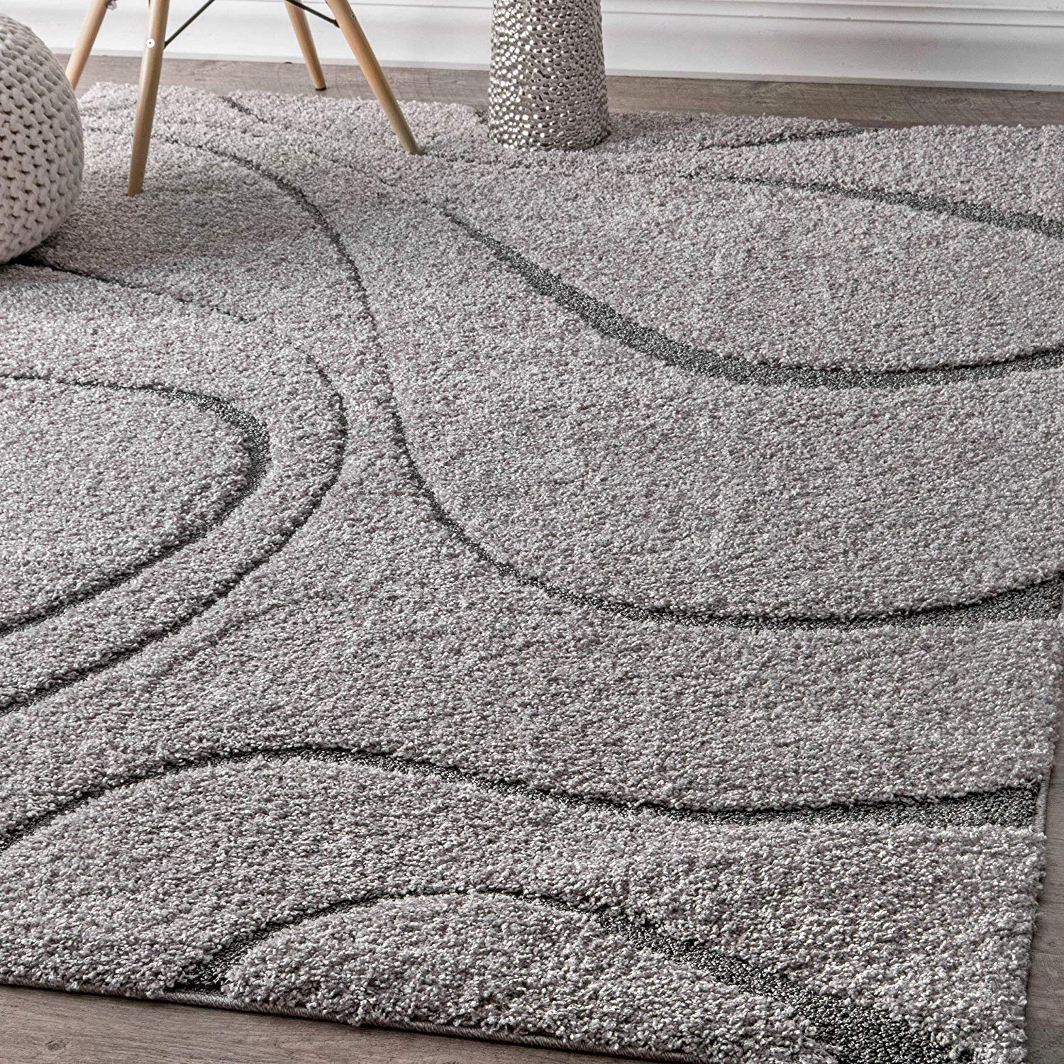 Microfiber Shag Rugs - Beige & Ivory -16