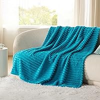 Vista 361 de Bedsure GentleSoft Twin Blanket for Couch - Cozy Soft Blankets for Women, Cute Small Fleece Throws for Girls, Light Grey, 60x80 Inches