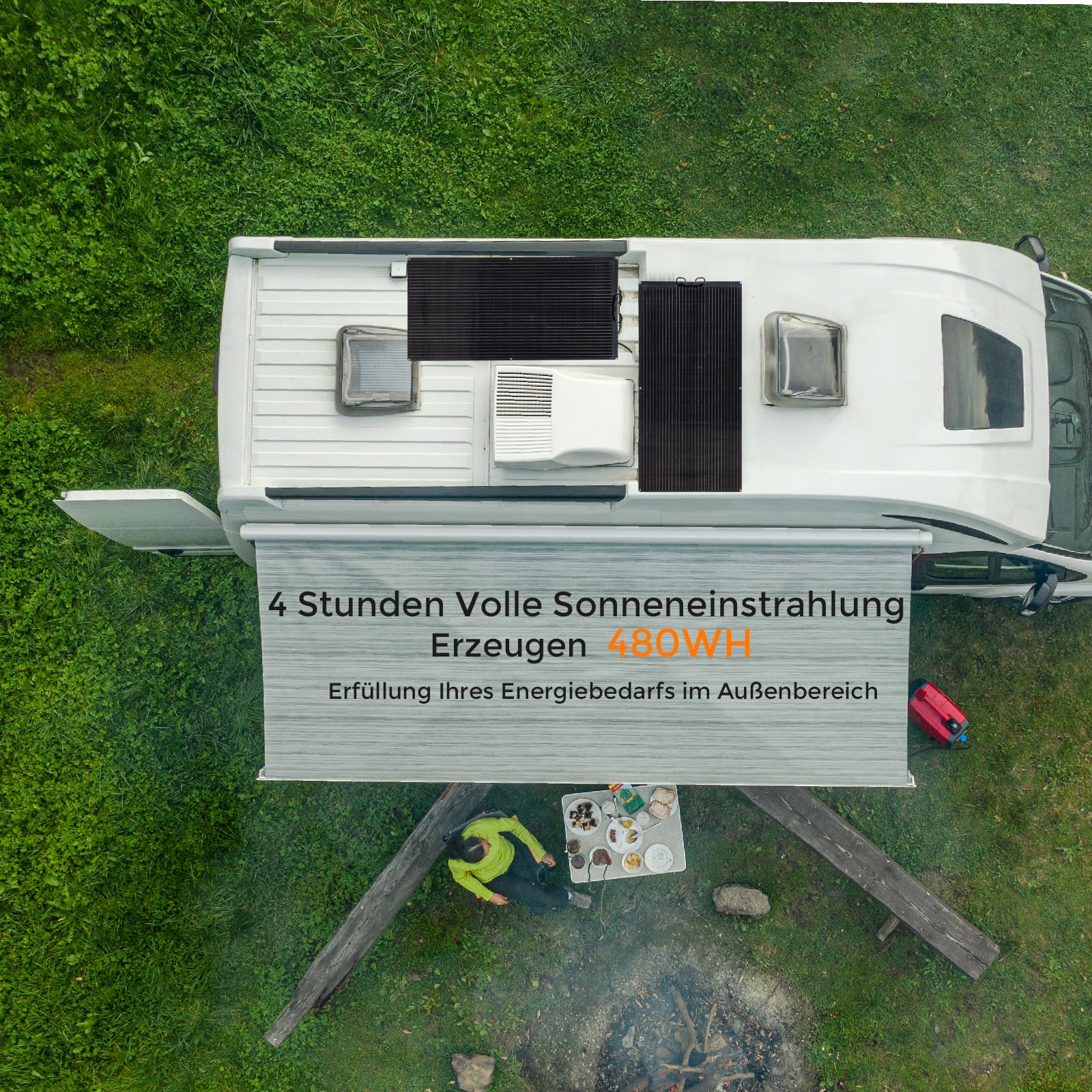 120W 12V Solarpanel Flexibel, Monokristallines Flexible Solarmodule Solarpanel Schmal Lang, für Wohnmobil Auto Boot Wohnwagen Balkon 12V Batterien, Pv Module Flexibel Schwarz