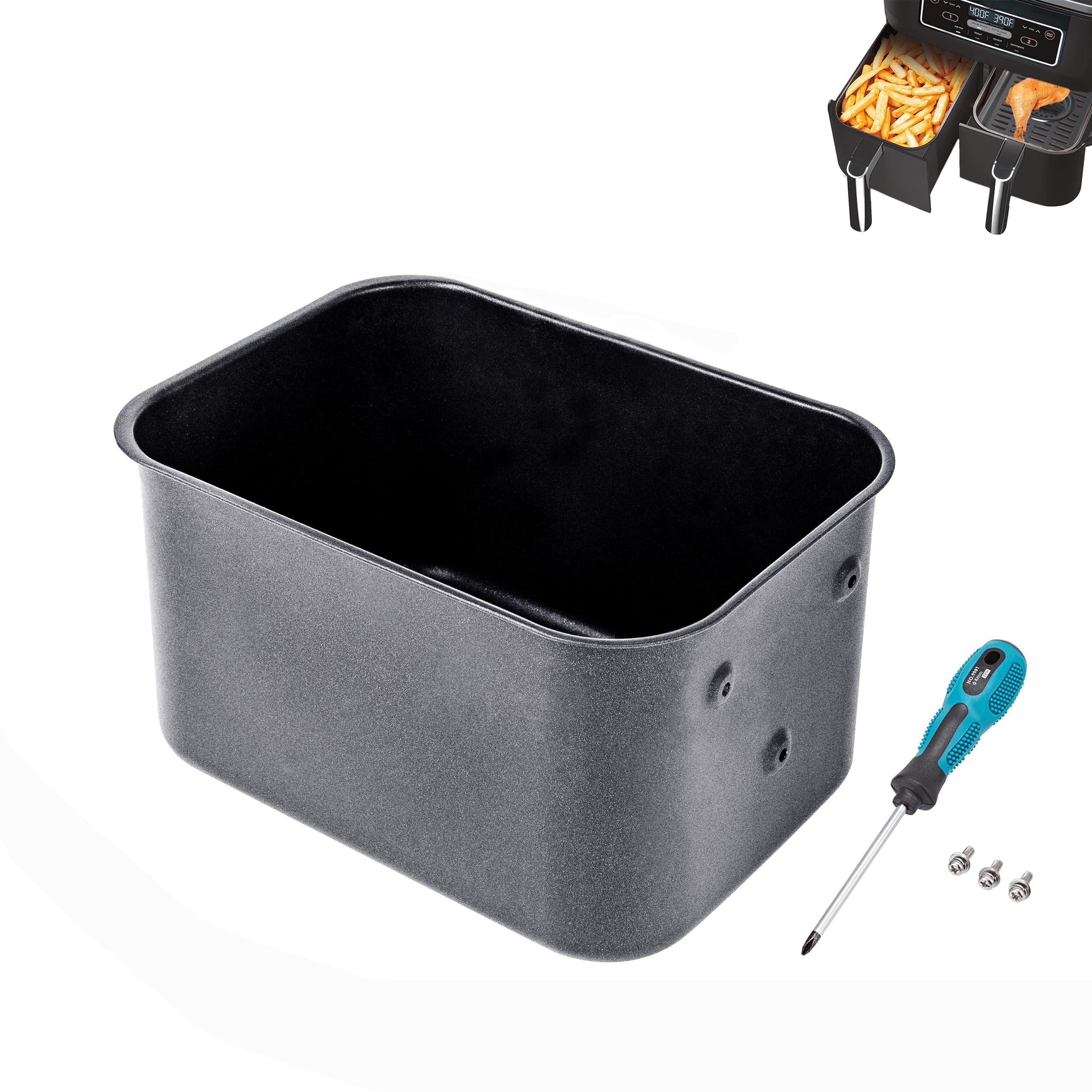 Damaged Ninja Air Fryer basket examples