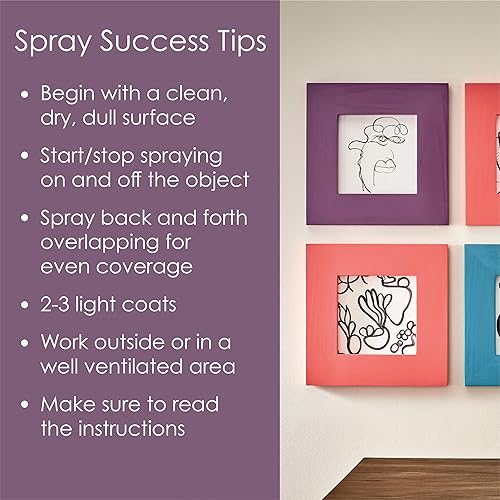 Miniatura 6 de Krylon K02709007 Fusion - Pintura en aerosol todo en uno para uso en interiores y exteriores, morado uva helada brillante, 12 onzas (paquete de 2)