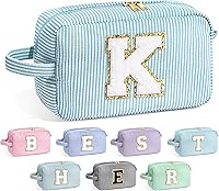 Vista 14 de YOOLIFE Estuche de Maquillaje con Inicial - Regalos de Cumpleaños para Mujeres, Niñas, Mamá, Hija, Amigas, Hermana, Profesora, Regalos de Propuesta