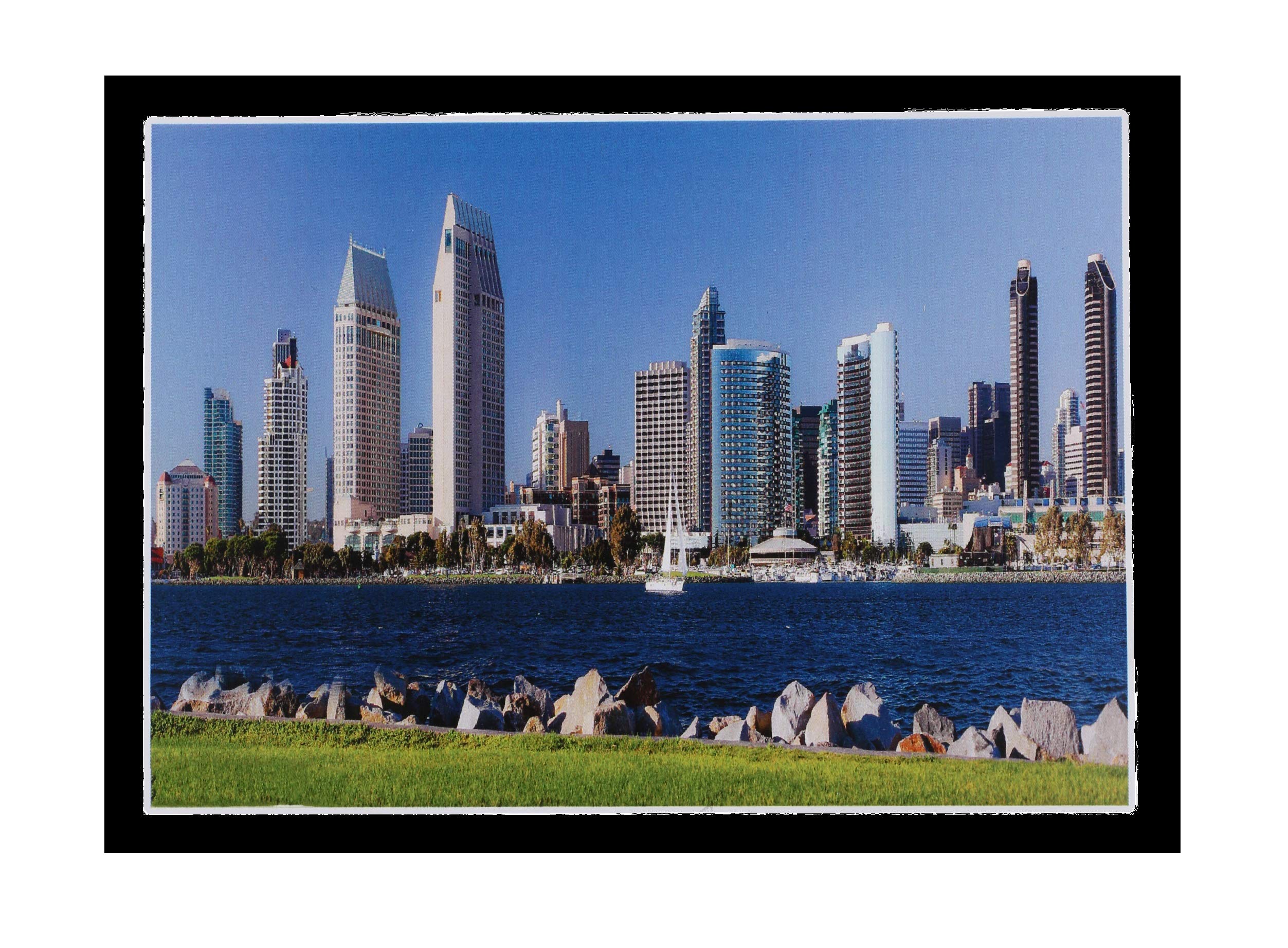 Poster autocollant mer geant 76x152 cm sans cadre effet panorama immersif