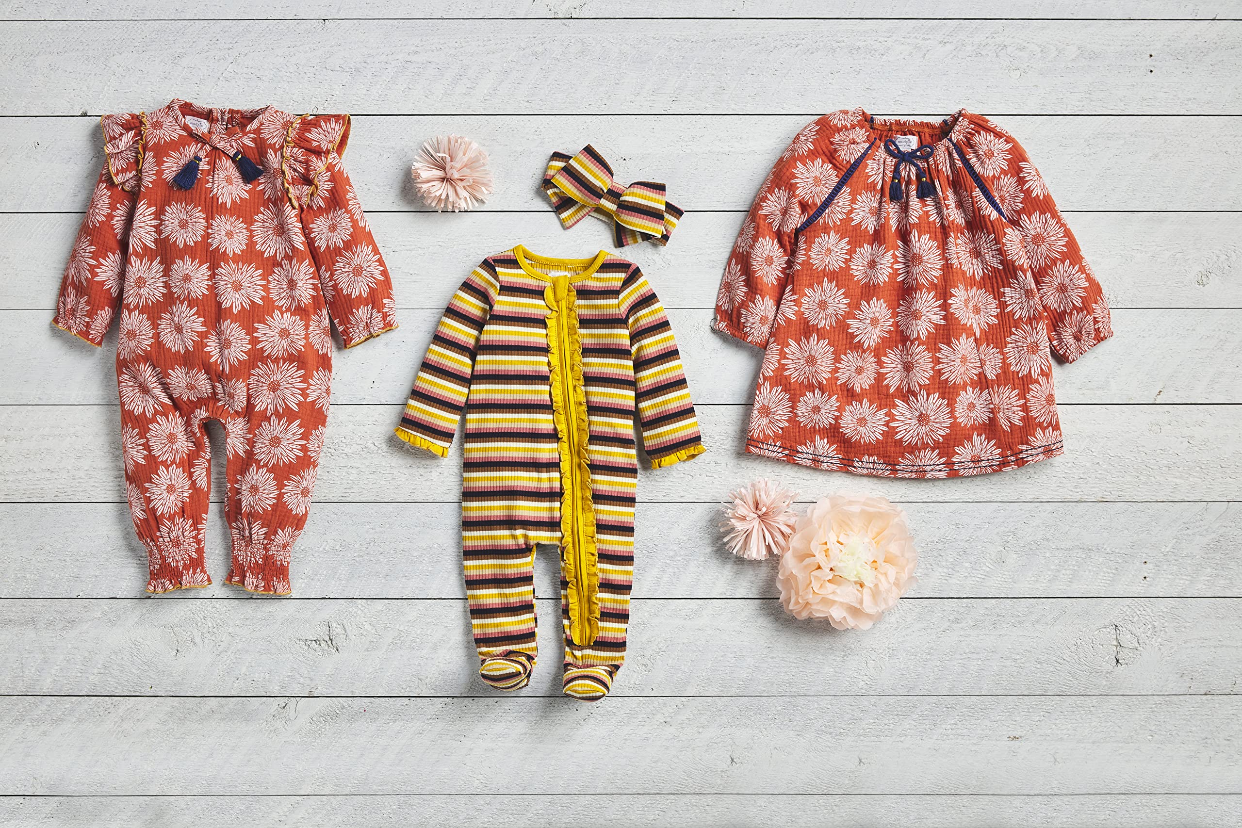 Mud Pie baby girls Mud Pie Floral Dress, Floral, 3T US