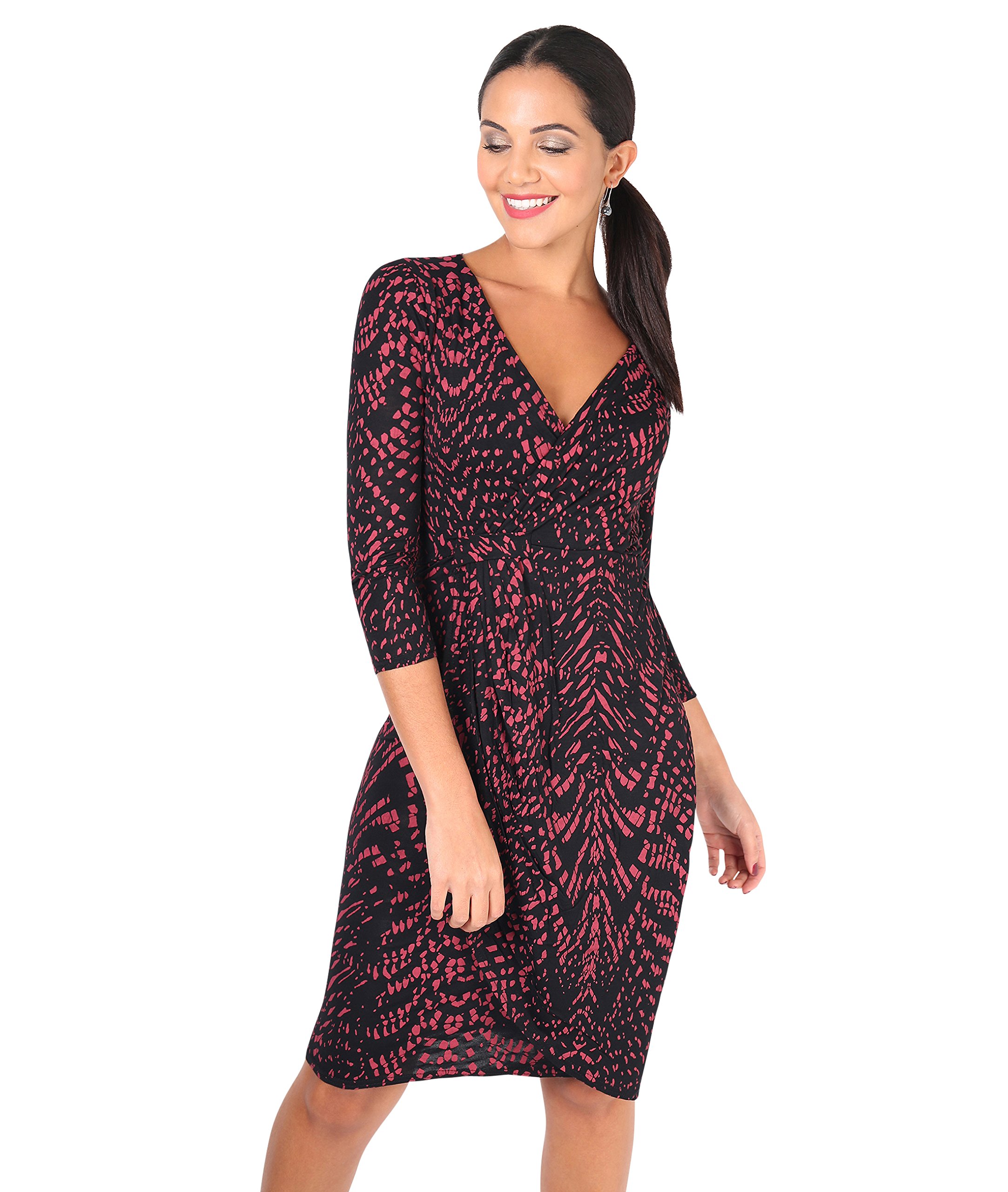 KRISP mujeres vestido cartera mi-longue Elégante Chic Casual