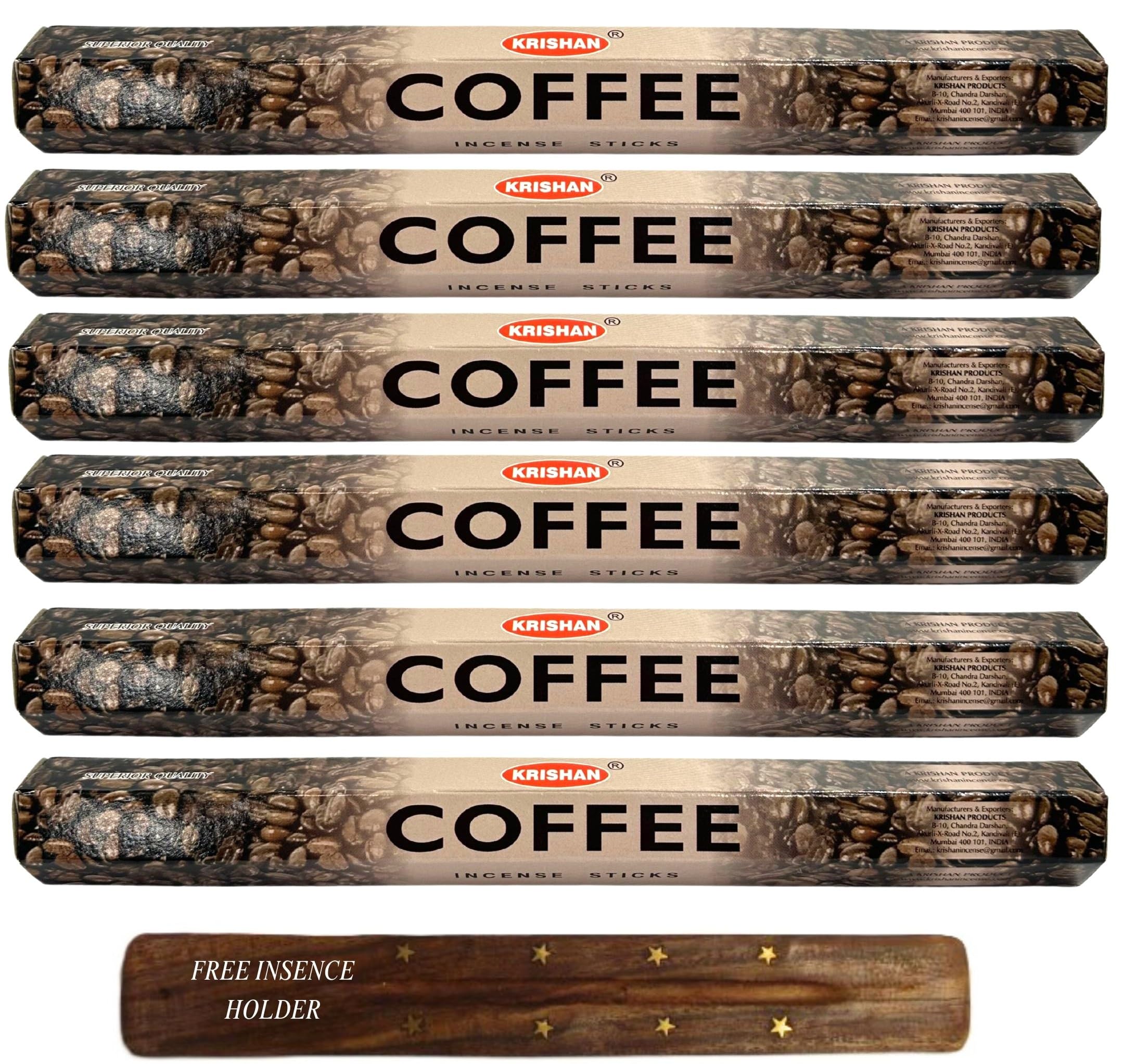 Incense Sticks | Krishan Sticks,120 Stick | Insence : Lemon, Alovera, Greenapple, Yoga, Buddha Suitable for Long Lasing Meditation with Sticks Holder (Coffee)