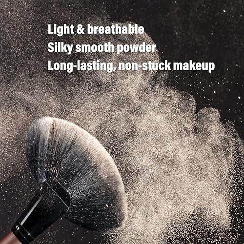Vista 2 de Boobeen Polvo de ajuste translúcido para control de aceite, polvo suave y suelto, polvo de base de maquillaje ligero y duradero, tinte mate C01