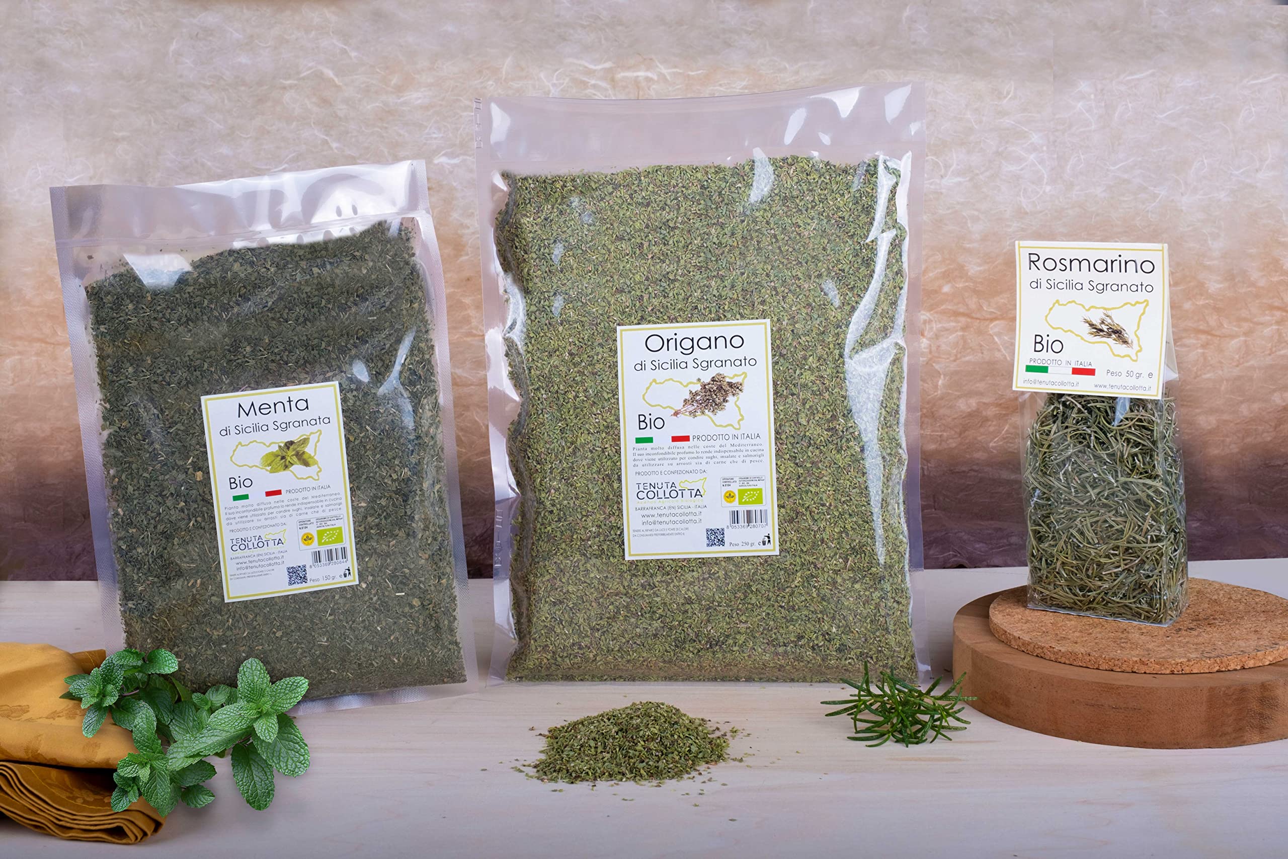 Tenuta Collotta® - Origan Biologique en feuilles séchées 150g - 100% Italien - Produit en Sicile