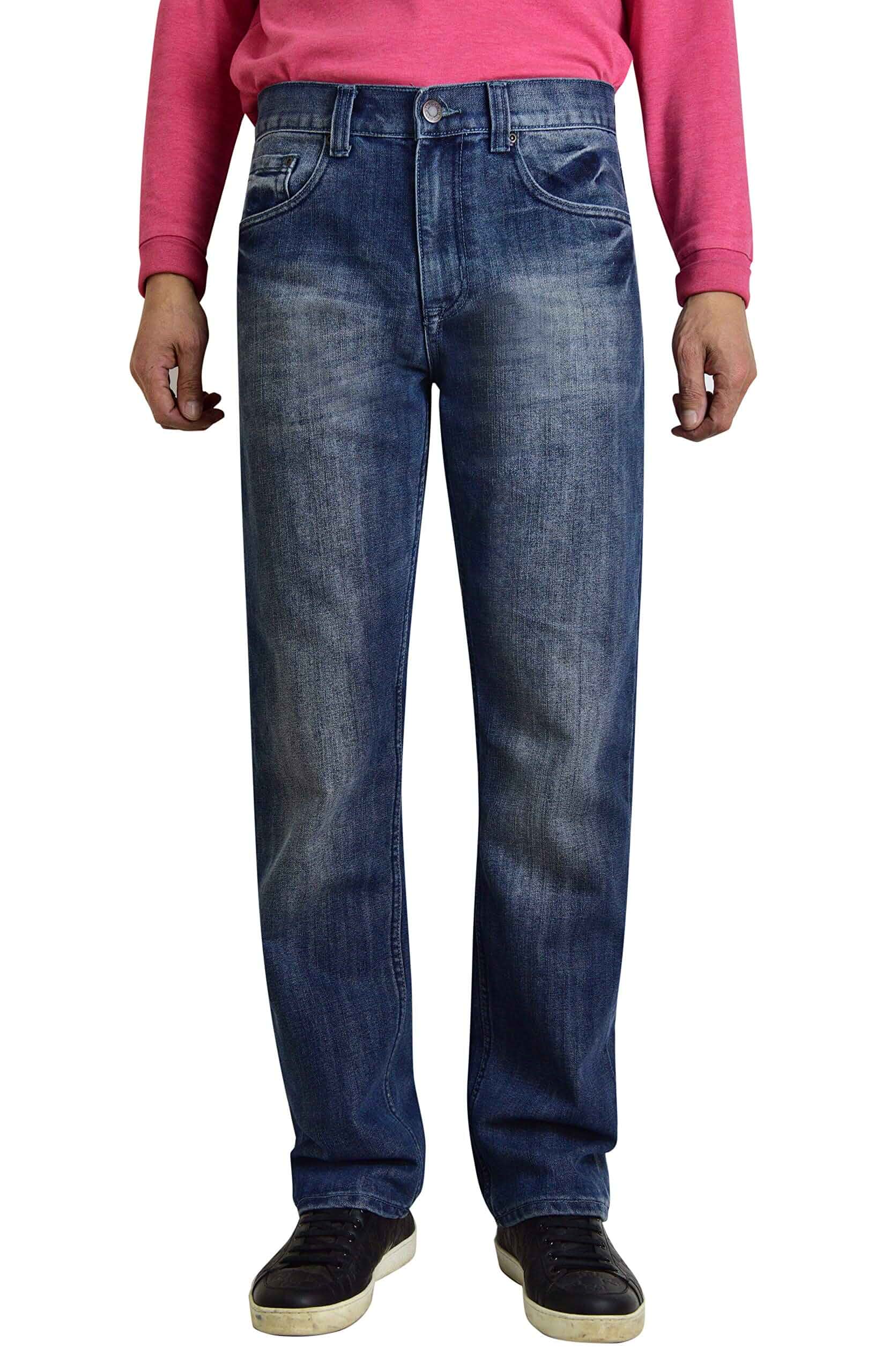 Bailey's Point Men's Fashion Bootcut & Striaght Jeans Regular Fit Silver Jeans Western Denim Jeans