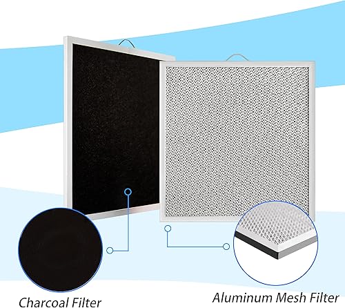 Miniatura 3 de 99010317 Filtro de carbón, para campana extractora Broan (11.81 x 11.33 x 0.4 pulgadas), paquete de 2