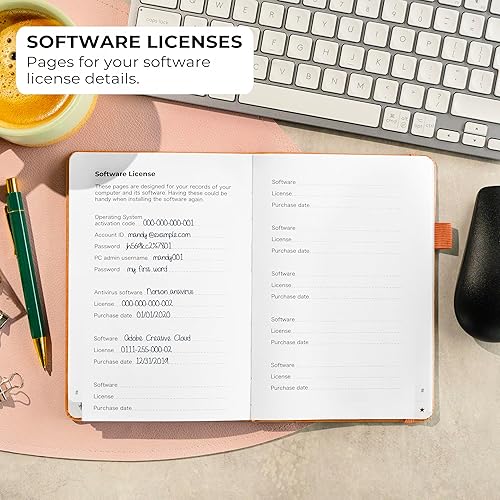 Miniatura 18 de Clever Fox - Libreta de contraseñas con pestañas alfabéticas, organizador de direcciones de Internet, tamaño pequeño de bolsillo, para inicios de