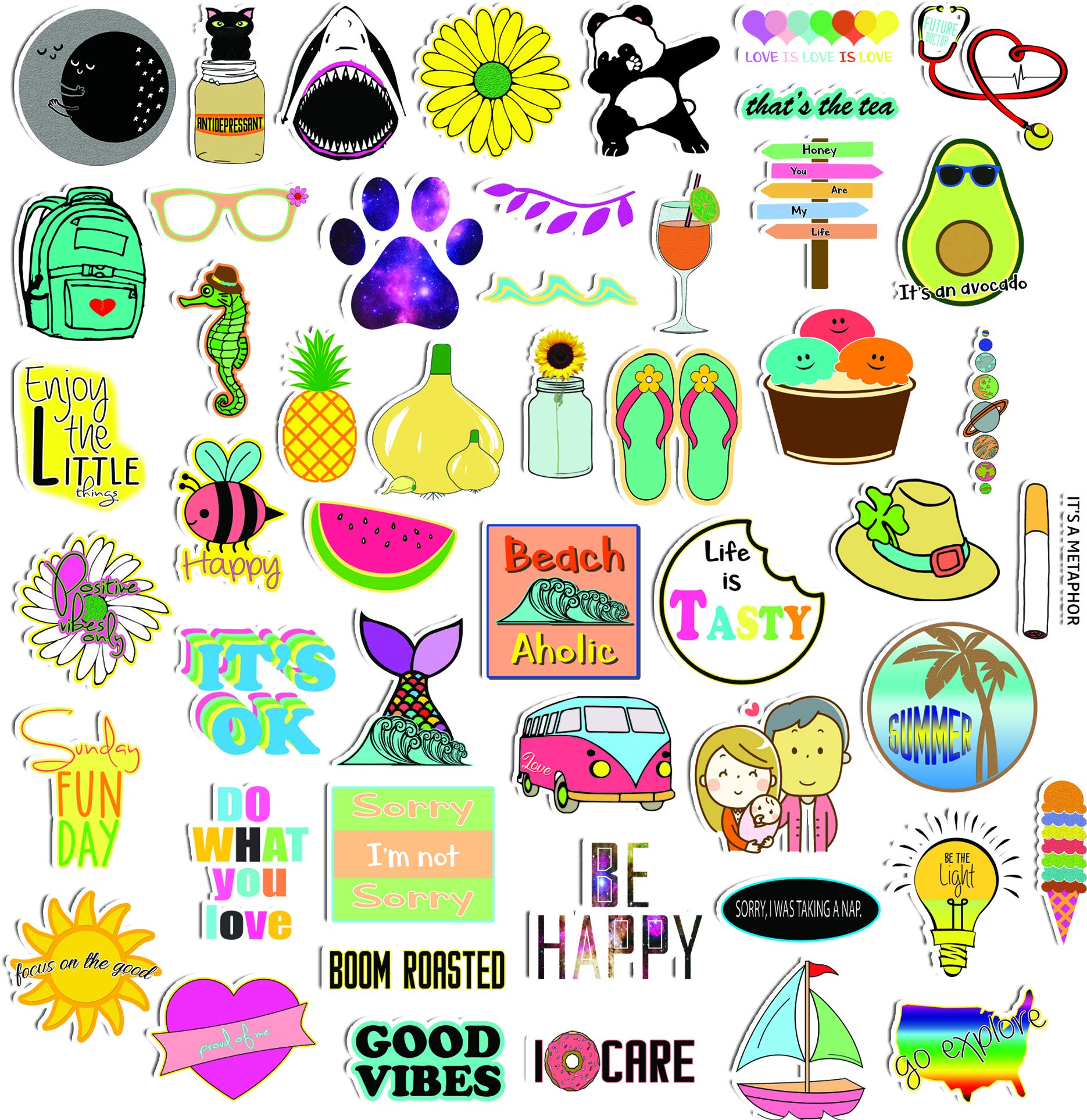 hydro flask stickers pack