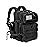 LHI Tactical Military Backpack for Men and Women 25L Army Assault Pack Bag Large Rucksack with Molle System - Black