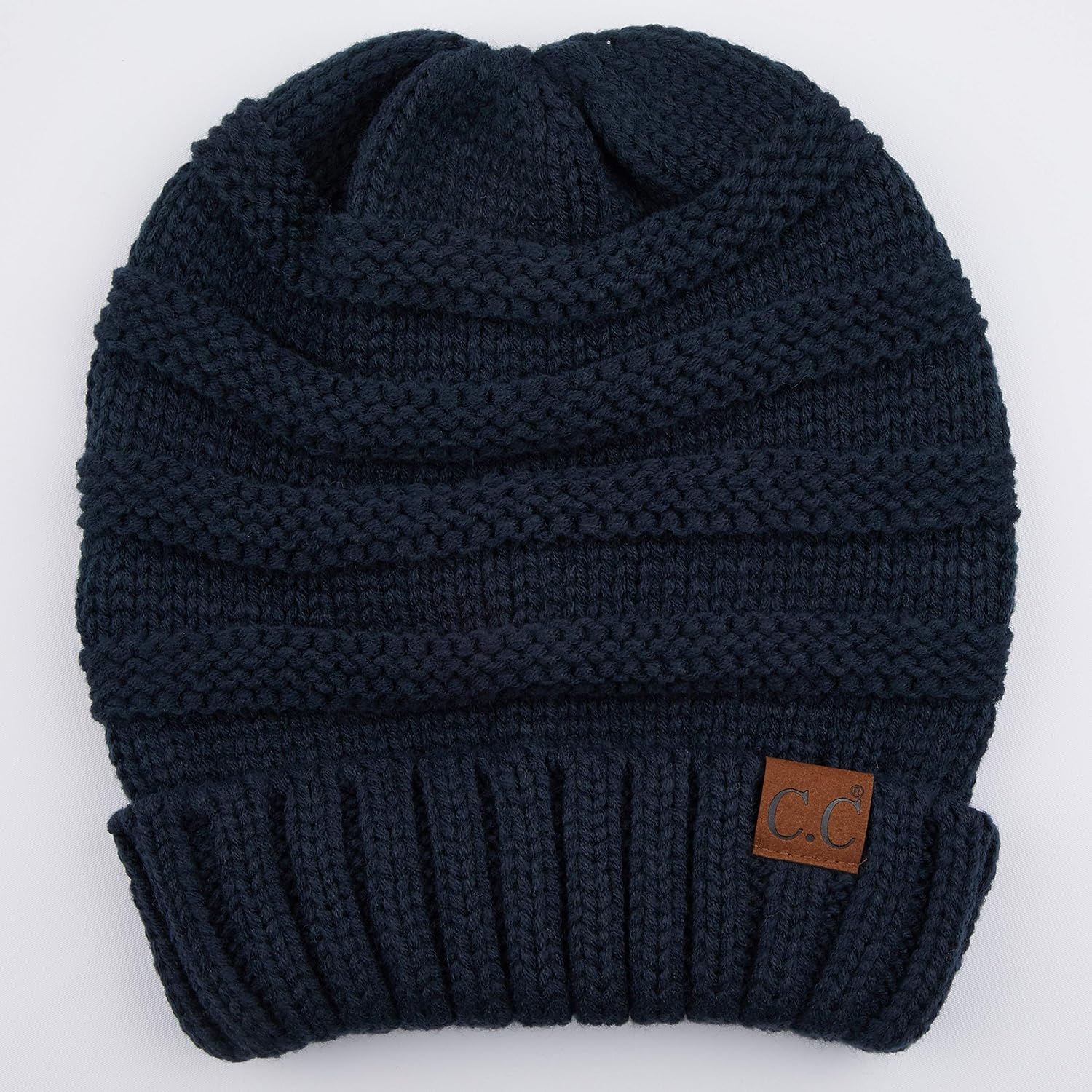 C.C Hat-100 Oversized Baggy Slouch Thick Warm Cap Hat Skully Cable Knit Beanie
