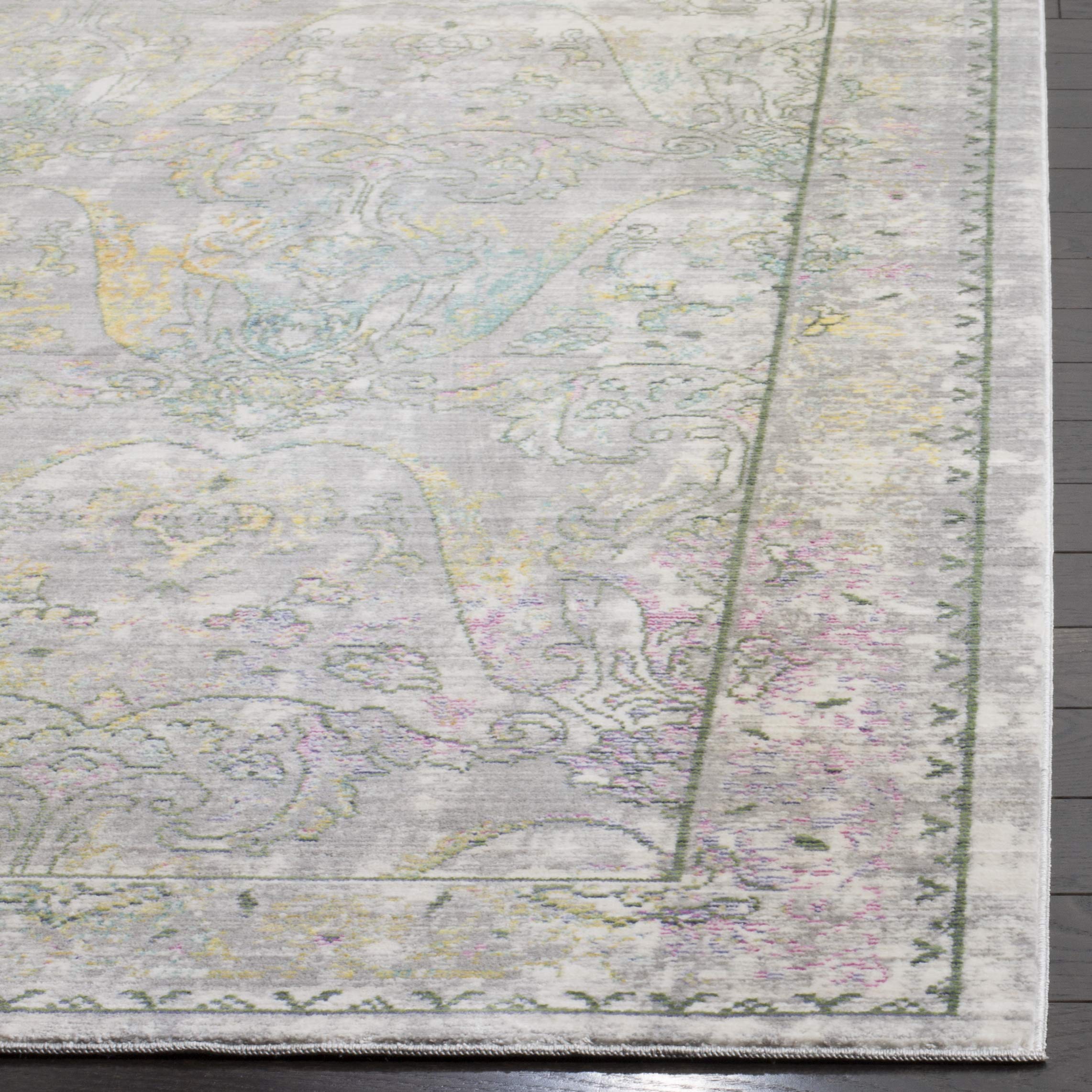Safavieh Metro-Mod Indoor Woven Rectangle Area Rug, Mystique Collection, MYS925, in Grey / Multi - Image 3