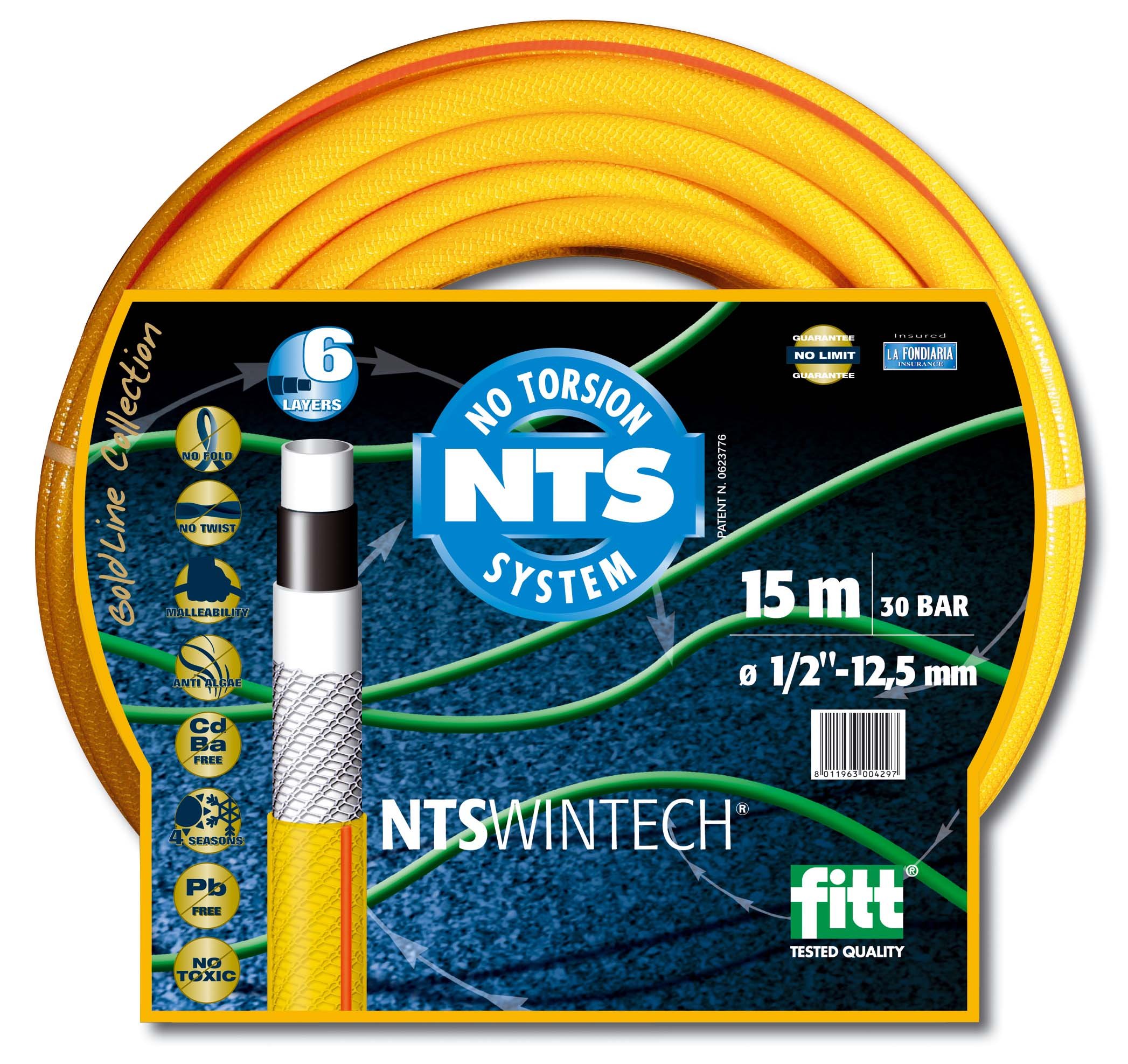 Fitt 52616 - Tubería De Agua Wintech I, Nts 3/4 ", 25 M, Amarillo