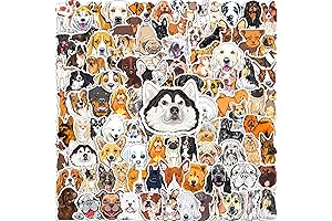 100 PCS Cute Dog Stickers for Laptop, Waterproof and Durable