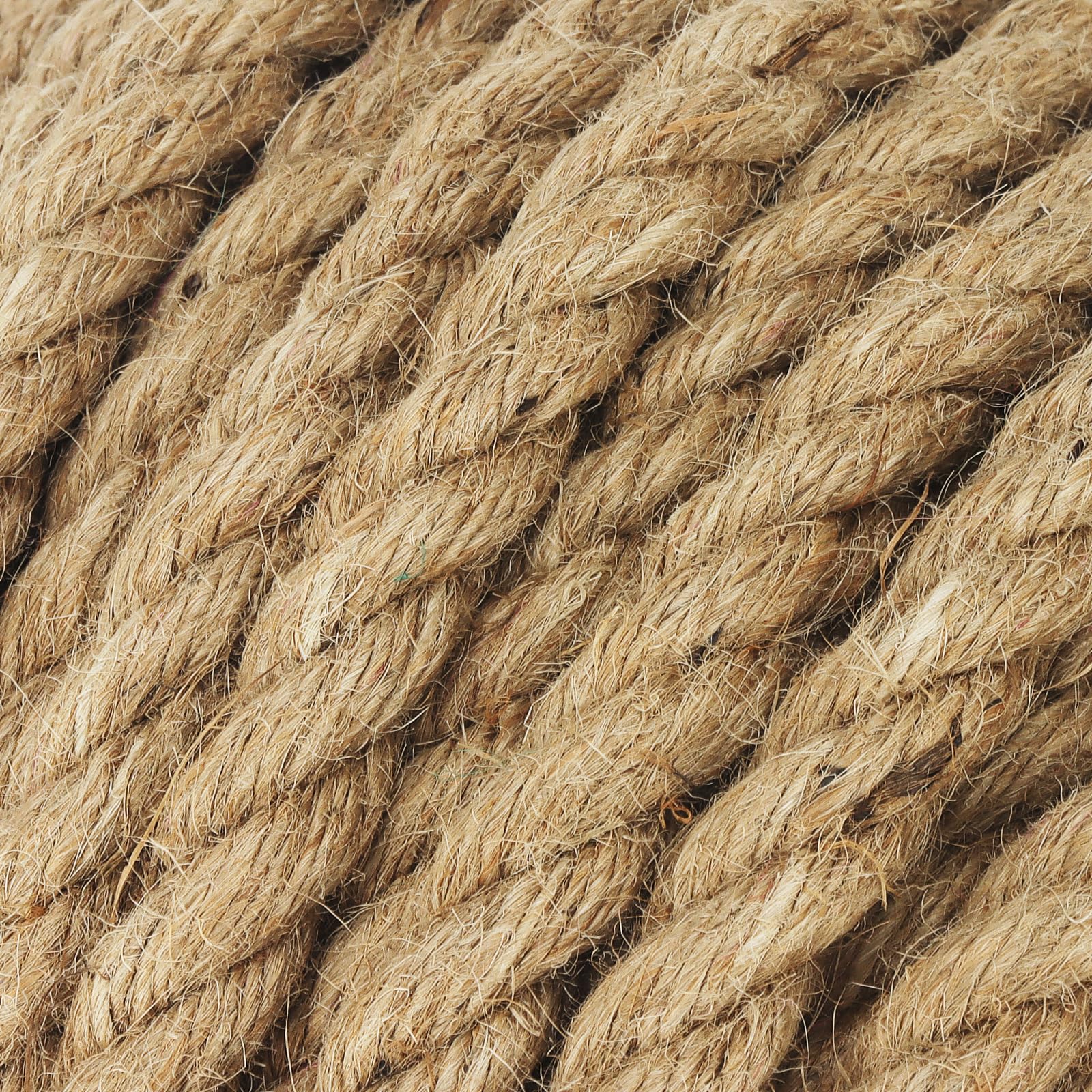 JOIKIT Corde de Jute Naturelle torsadée de 12 mm x 30 m, Corde de Chanvre tressée, Ficelle de Jute épaisse pour accrocher, Artisanat, décoration