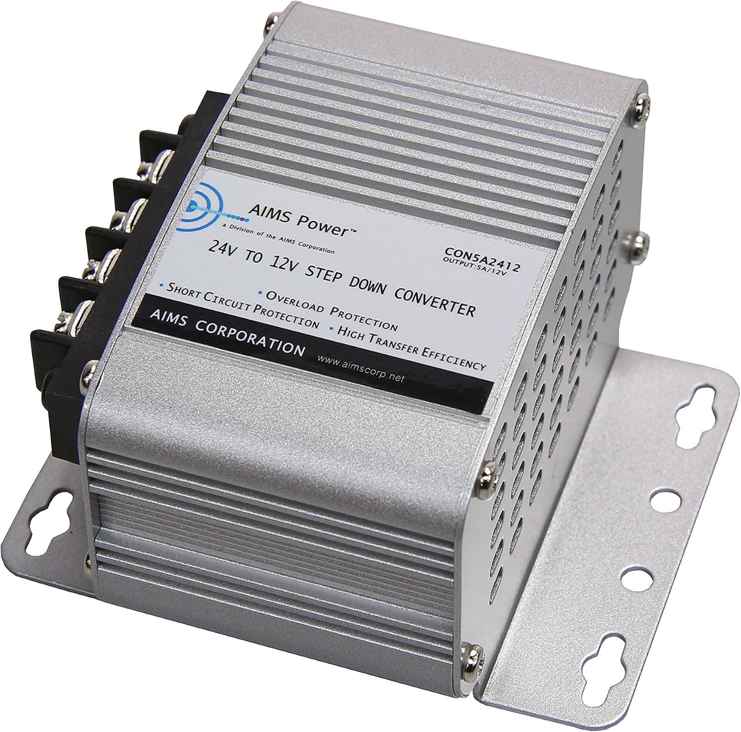 AIMS Power CON5A2412 5 Amp 24V-12V DC Converter