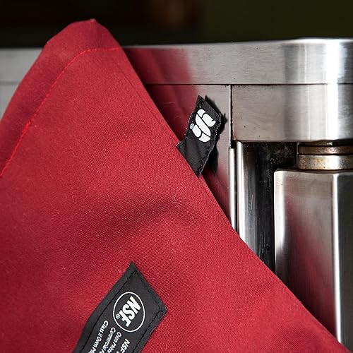 Miniatura 7 de San Jamar KT0215 Kool-Tek Manopla de protección para horno para temperatura convencional Nomex 15 de longitud rojo