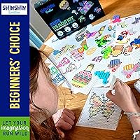 Vista 5 de Kit XL de cuentas de fusible, cuentas de fusión para manualidades infantiles Kit de planchado para niños - Cuentas de fusible, compatibles con Hama