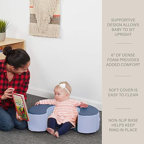 Miniatura 23 de Factory Direct Partners 10423-AS SoftScape - Anillo de apoyo para bebés y bebés, asiento de espuma suave acolchado con parte inferior antideslizante