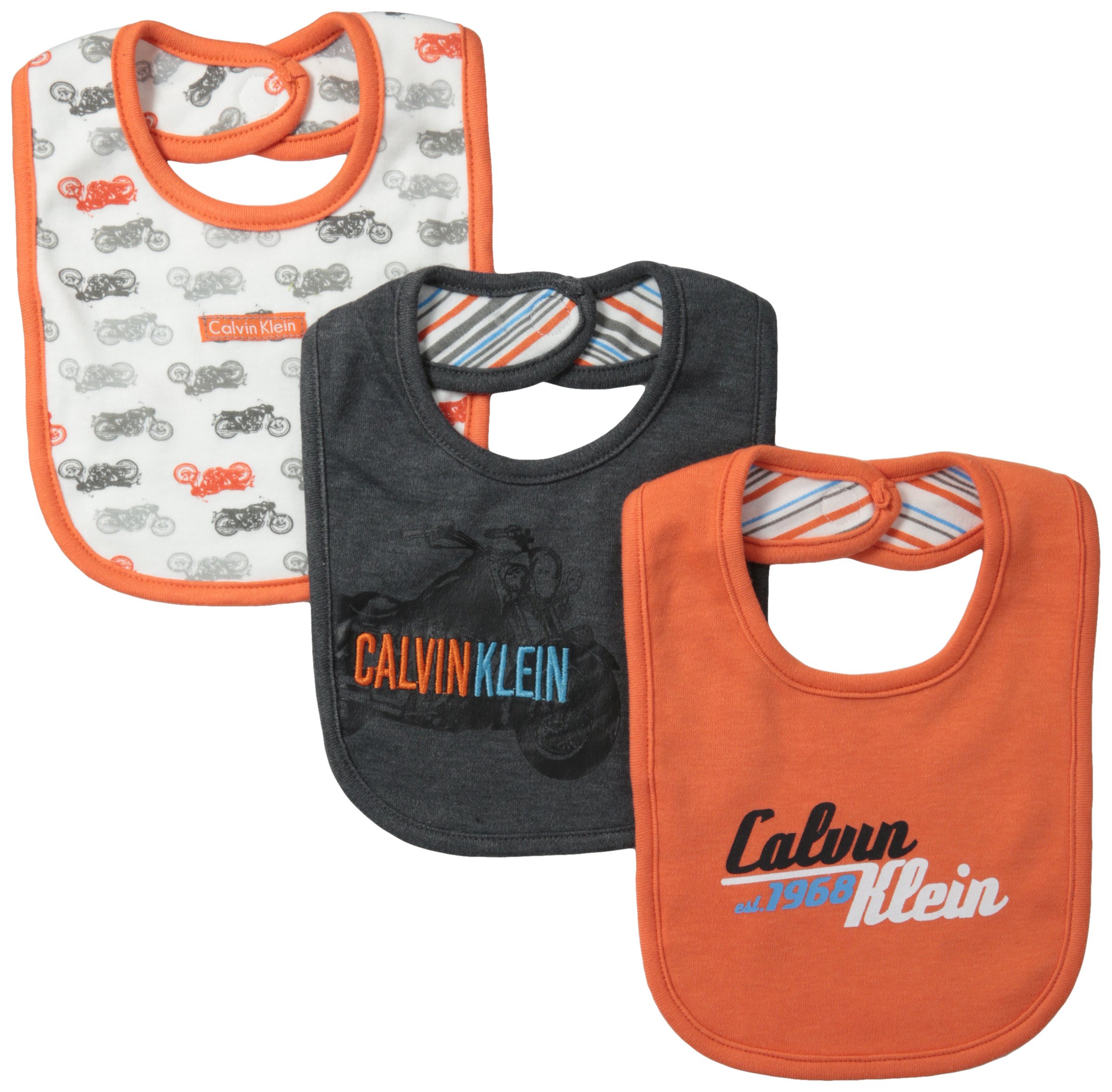 Calvin Klein Baby Boys' Bibs (Pack of 3)
