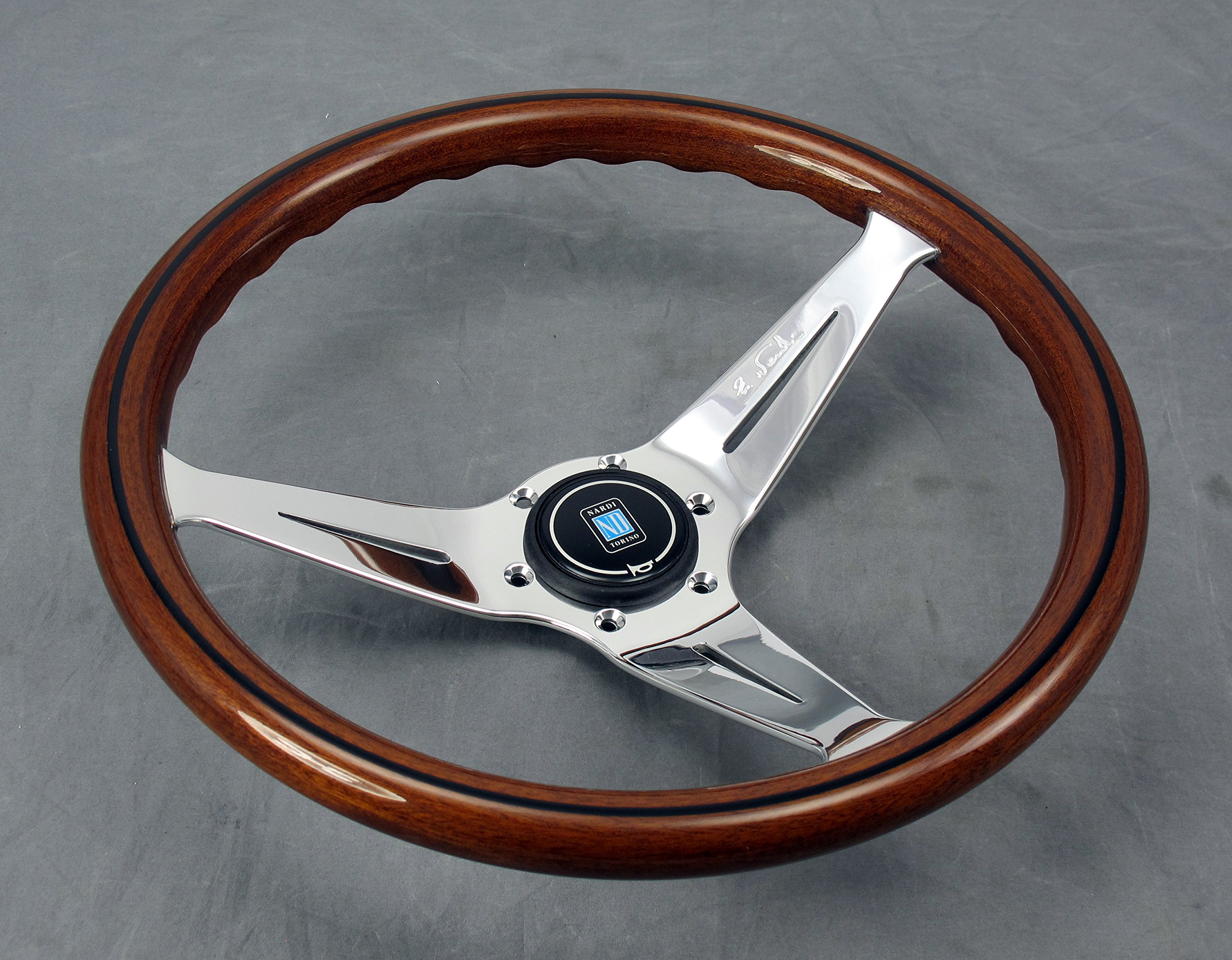 Amazon | NARDI(ナルディ) クラシックウッド&ブラックスポーク 