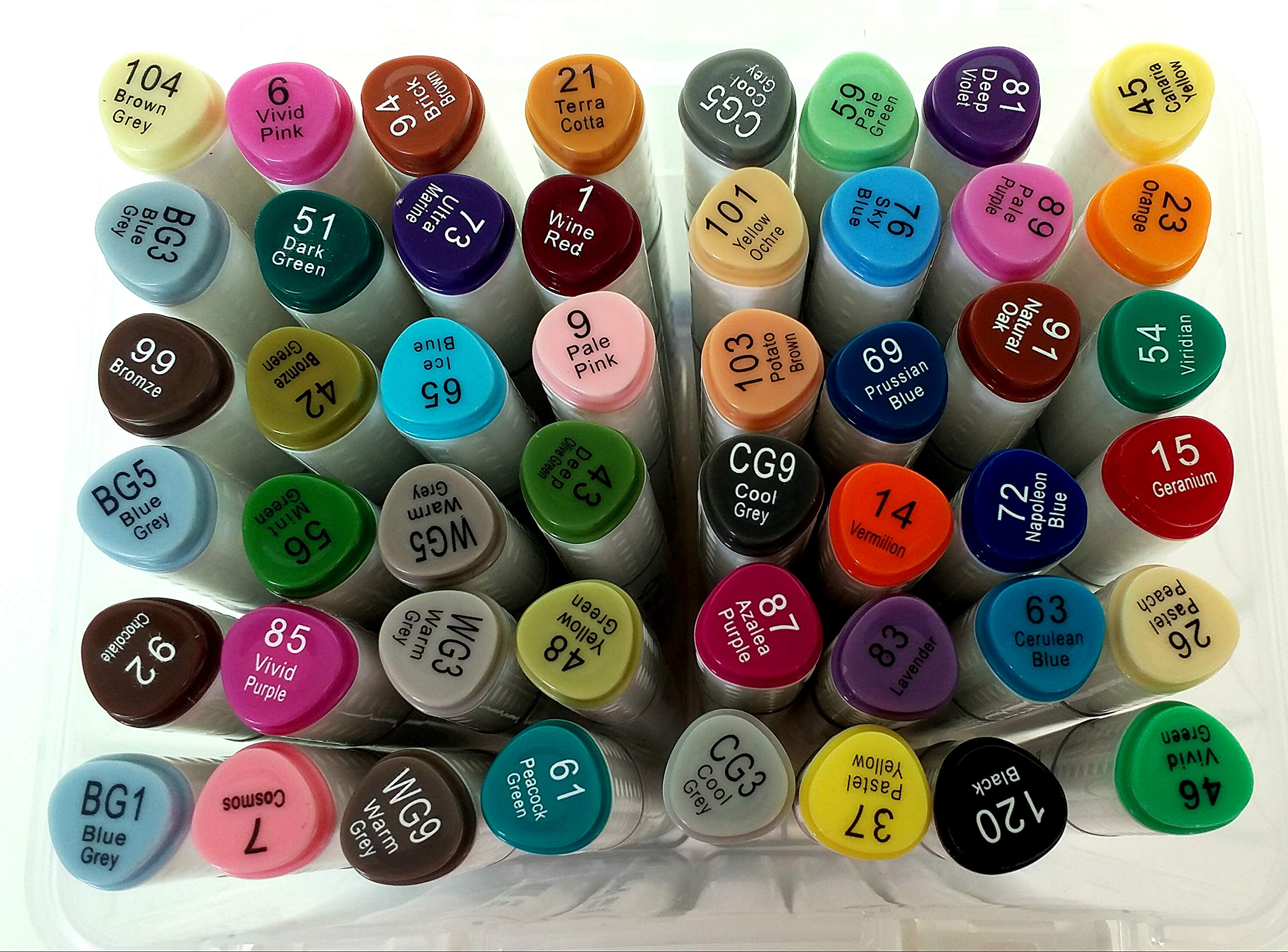 MSGH White Body Twin Headed Sketch Marker for Manga and Impression Good for Art Lovers and Artist (Multicolour) - (48 SHADES)