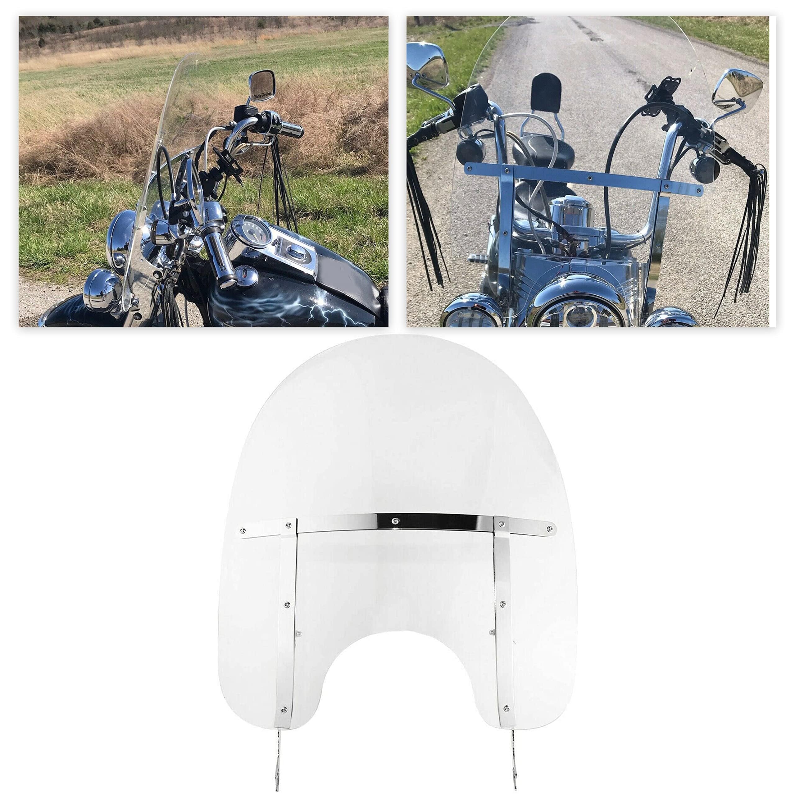 Amazon | オートバイ用透明風防 ハーレー・ダビッドソン用 26インチ×23