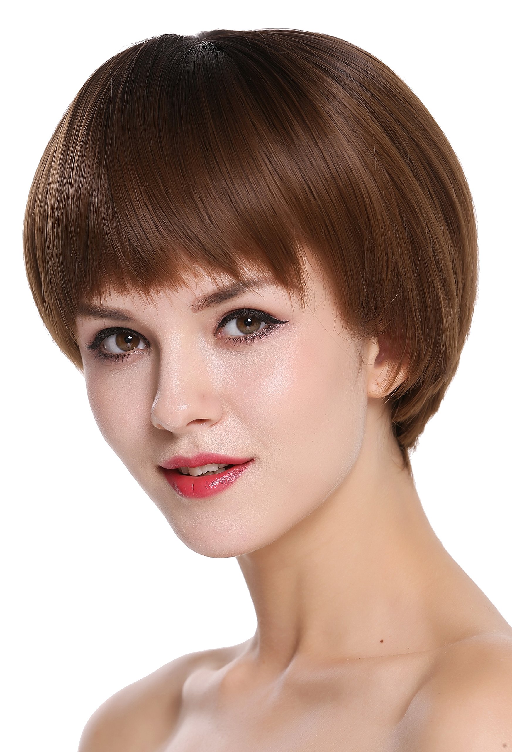 WIG ME UP, D3061R-10/12R4 Quality women's wig short lady Page Bobo sleek brown mix, Golden brown-dark brown mix (10/12R4) - Image 3