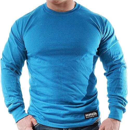 Monsta Clothing Co. Entrenamiento de culturismo masculino (Monsta Classic-000) Gimnasio LNGSLV