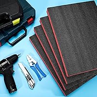 Vista 7 de Outus 4 almohadillas de espuma de poliuretano cortables para manualidades, insertos de espuma para estuches, relleno de embalaje, cámara, caja