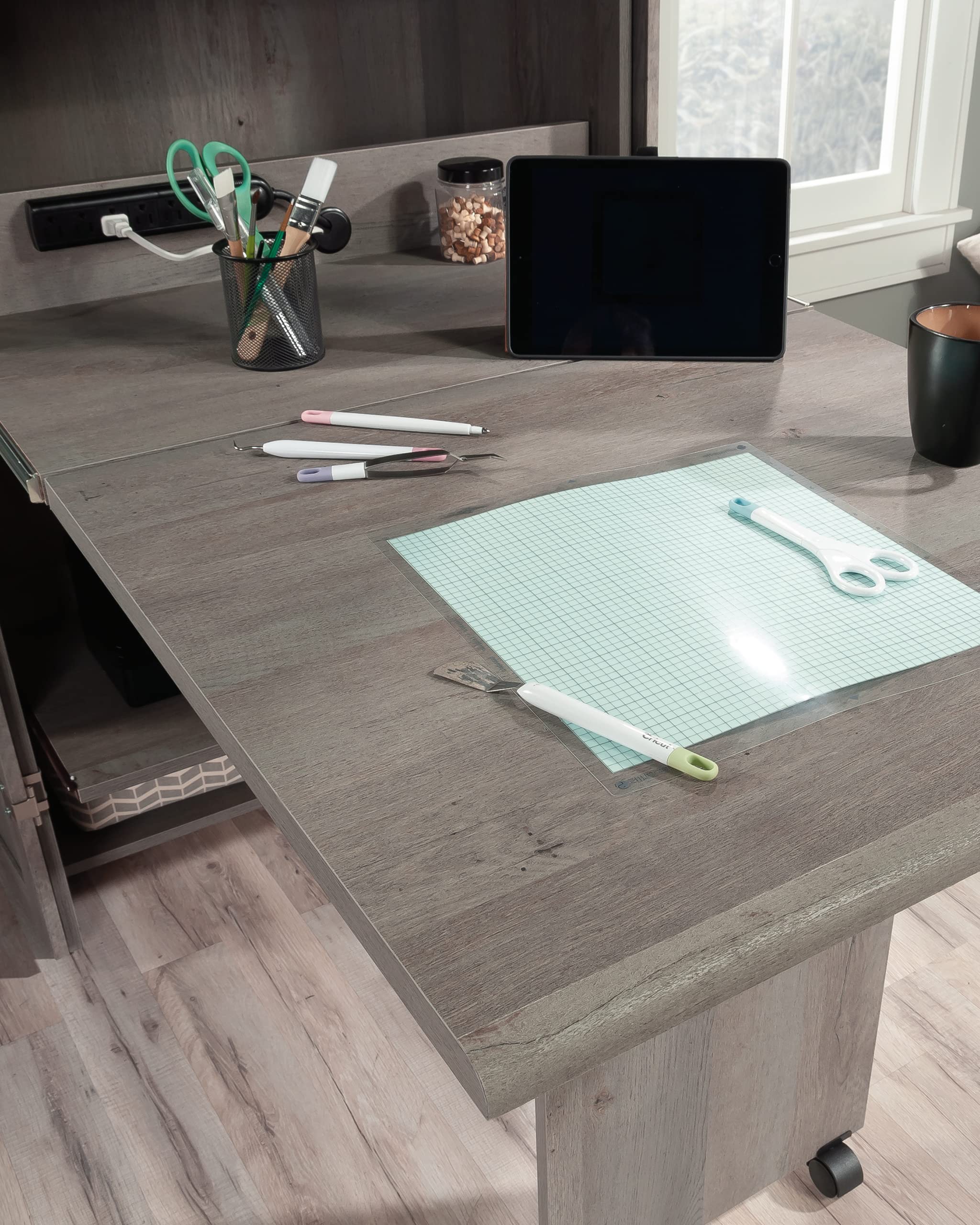 Sauder Miscellaneous Storage Craft & Sewing Armoire, L 35.112" x W 21