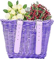 SteadyDoggie Front Bike Basket - Durable Hand-Woven Polypropylene Bicycle Basket, UV Protection, Anti-Fade, Easy Install