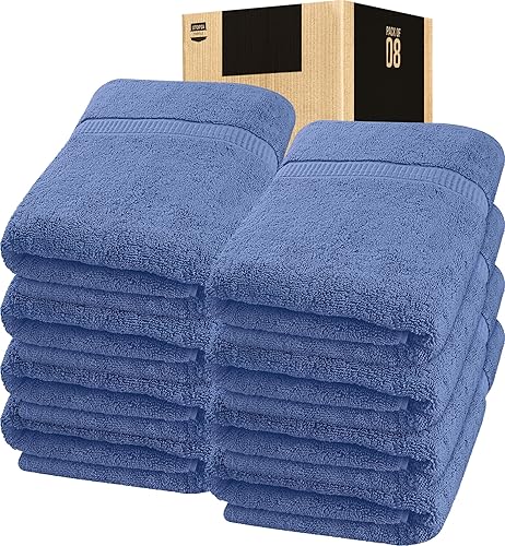 Vista 180 de Utopia Towels - Toalla de baño gigante, 2 unidades, 17.69 oz/yd2 (600 gsm), 100% algodón hilado en anillo, altamente absorbentes y de secado rápido